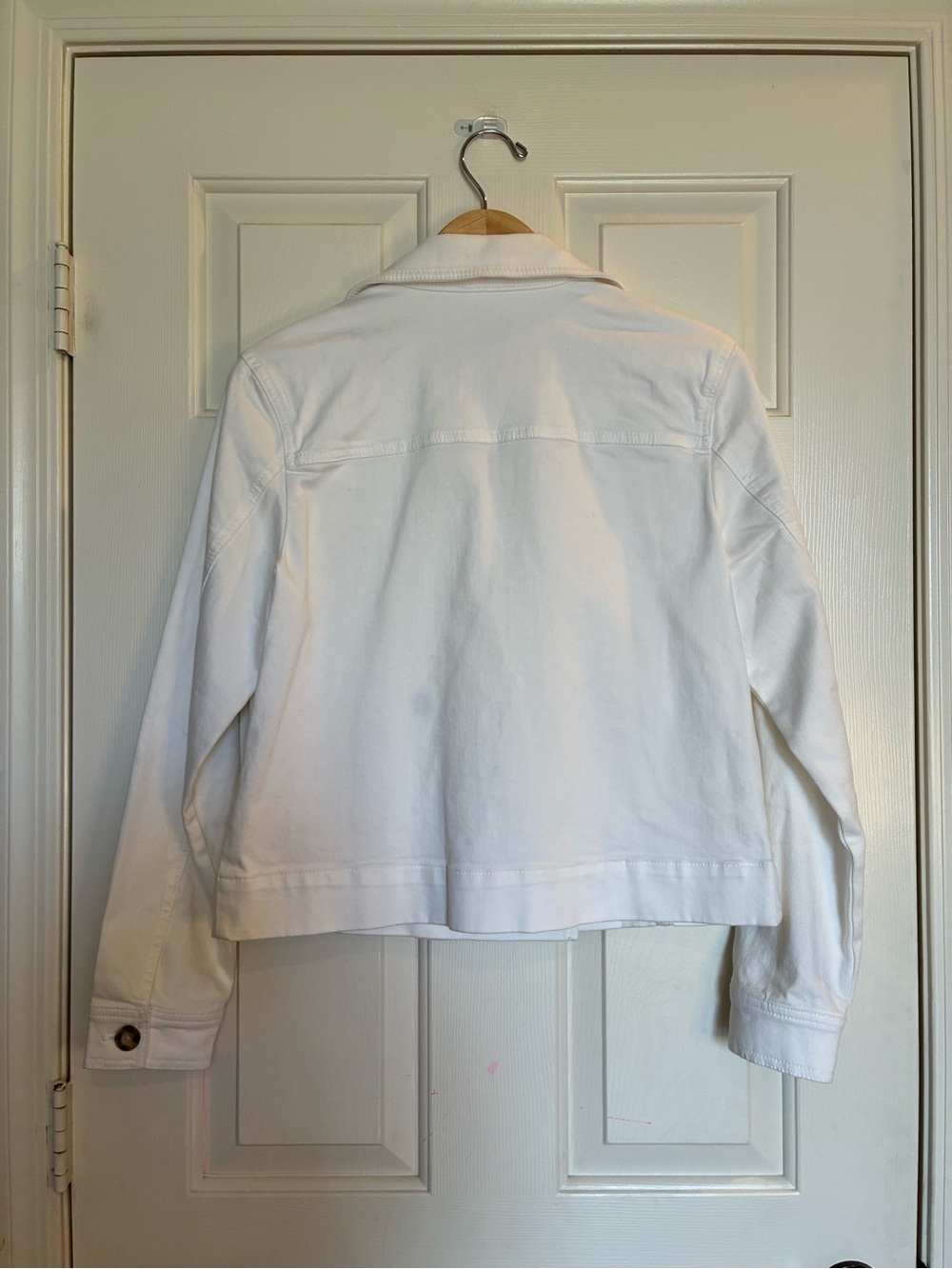 Tommy Bahama White Double-Breasted Jean Jacket - Picture 2 of 4